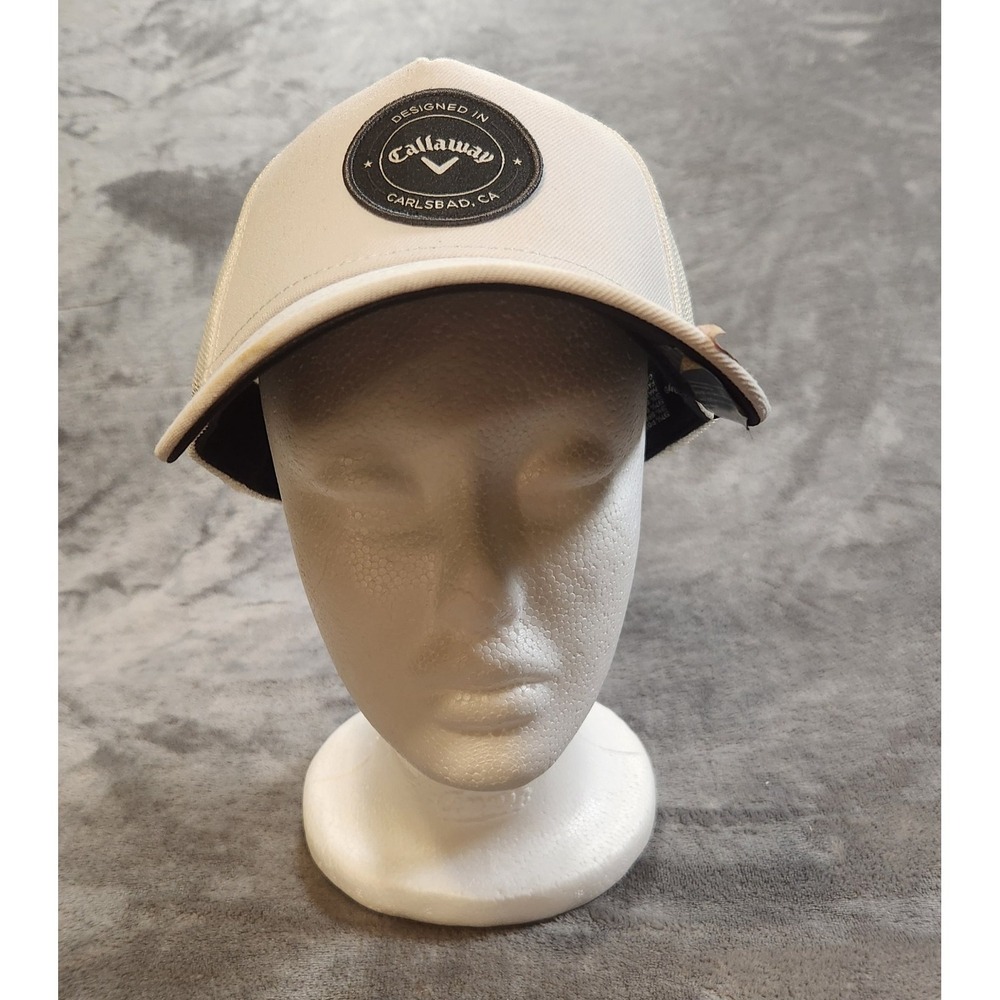 Callaway Golf Mens Hat White Opening Shot Trucker Snapback New With Tags NWT